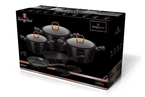 10 Piece Berlinger Haus Cookware Set | Black