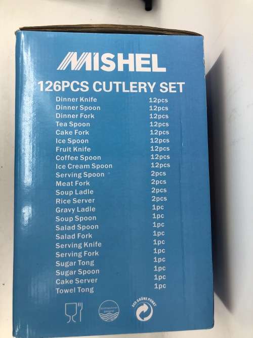 ****MISHEL**** 126 PCS CUTLERY SET