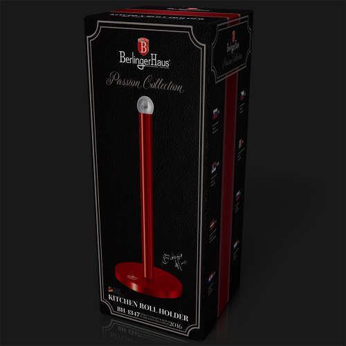 Berlinger Haus Kitchen roll holder, metallic red BH-1347