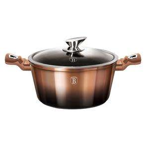 Berlinger Haus 20cm Marble Coating Casserole Pot - Rose Gold Noir Edition,BH-1894