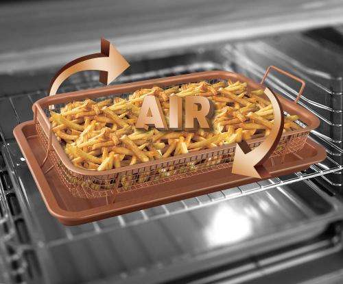 Blaumann 2-Piece Non-Stick Oblong Roaster with Basket - Le Chef Collection