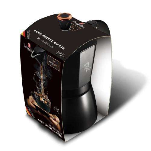 Berlinger Haus 6-Cups Aluminium Coffee Maker - Black Rose Collection