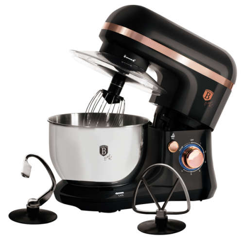 Berlinger Haus 650W Turbo Kitchen Stand Mixer - Black Rose