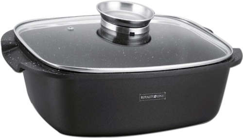 Royalty Line 32cm Marble Coating Roasting Pan - Black RL-ACR32M
