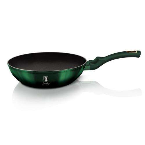 Berlinger Haus 24cm Titanium Coating Deep Fry Pan with Lid - Emerald