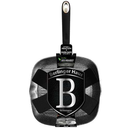 Berlinger Haus 28cm Marble Coating Grill Pan - Black Professional Line