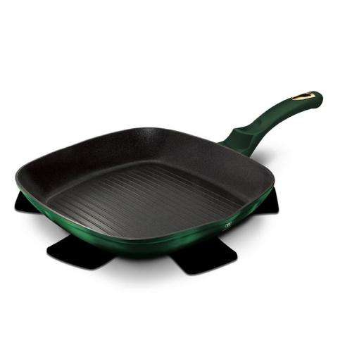 Berlinger Haus 28cm Titanium Coating Grill Pan - Emerald Edition