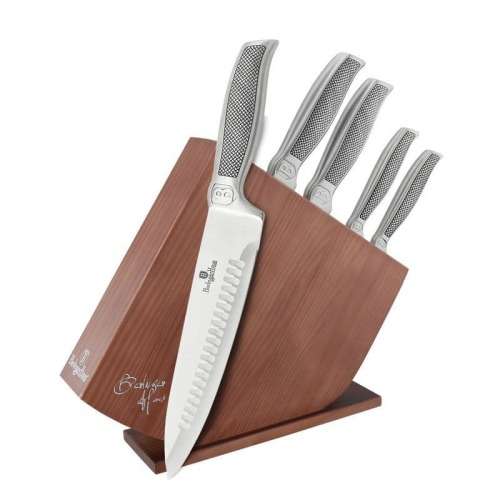 Berlinger Haus BH-2252 6 pcs knife set with wood stand ,Phantom Line
