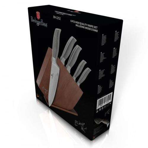 Berlinger Haus BH-2252 6 pcs knife set with wood stand ,Phantom Line