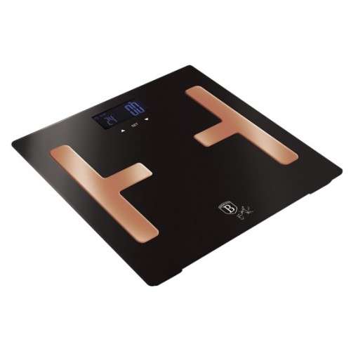 Berlinger Haus 150kg Smart Digital Body Fat Bathroom Scale - Black Rose