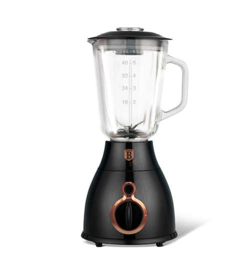 Berlinger Haus 600w Table Blender with 1.5L Glass Jar - Black Rose