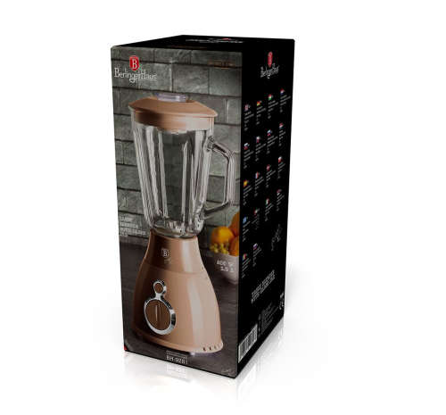 Berlinger Haus 600w Table Blender with 1.5L Glass Jar - Rose Gold