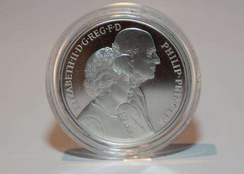 Elizabeth II Philip Princeps Silver Coin 20 Nov 1947-1997