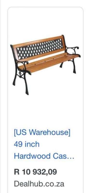 "LATE ENTERY " Cast iron Bench