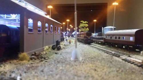 HO scale 12V LED yard lights (lamps) for model railway layout