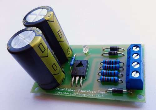 Capacitor Discharge Unit (CDU) / Point Motor Energiser unit for model railway layouts