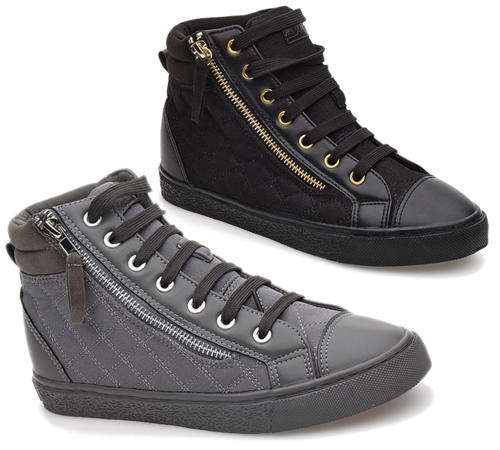 Ladies Soviet Quilted Side Zip Sneakers (LSV227)