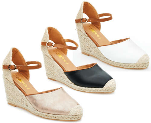 Ladies Exicol Wedge With Side Buckle (FS280)