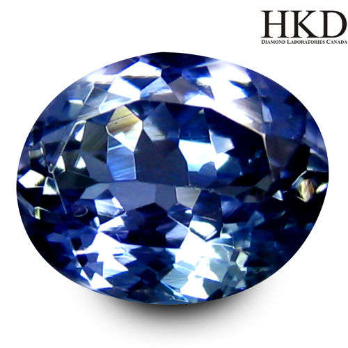 NO RESERVE - OUTSTANDING 1.80 CT VVS BLUISH VIOLET TANZANITE, HKD CERTIFIED, ERV: R26 100.00