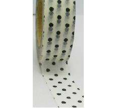 White and Black Polka Dots Washi Tape