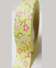 Lime Green Flowers Washi Tape