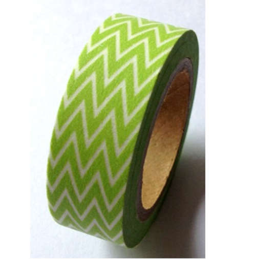 Green Chevron Washi Tape