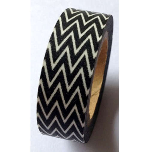 Black Chevron Washi Tape