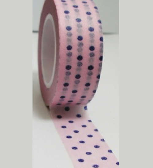 Pink and Purple Polka Dot Washi Tape