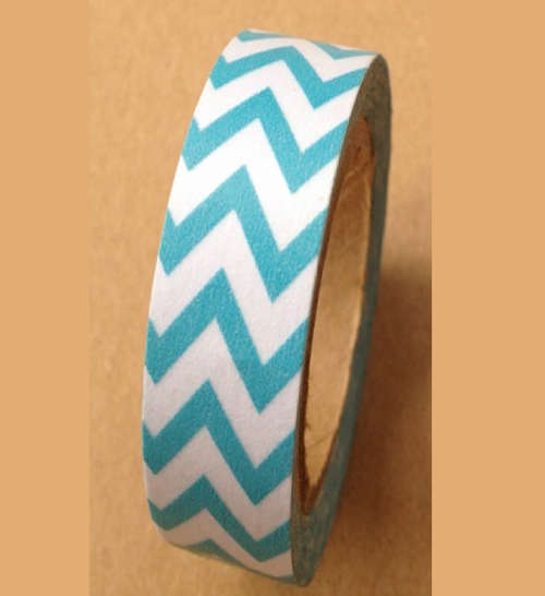Blue Chevron Washi Tape