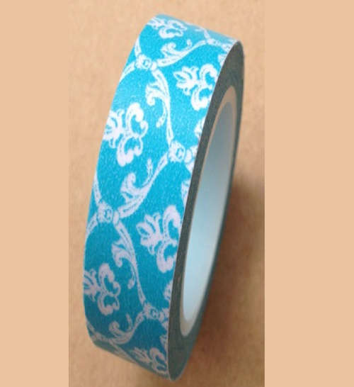 Blue with Swirls Washi Tape