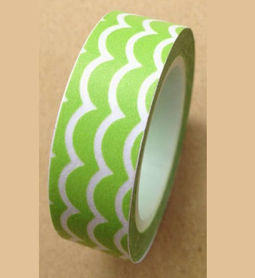 Green with Bumps Washi Tape