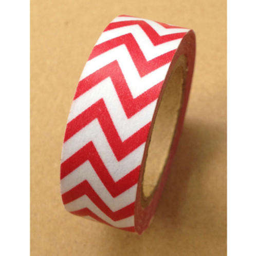 Red Chevron Washi Tape