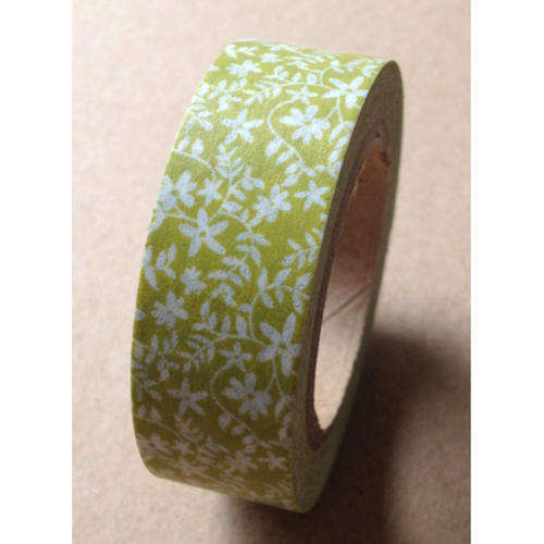 Delicate Green Flowers Washi Tape