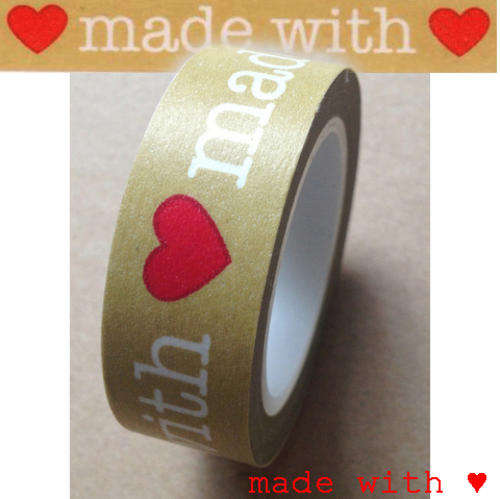 Made with Love Washi Tape