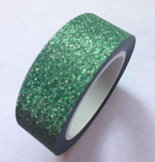 Green Glitter Washi Tape