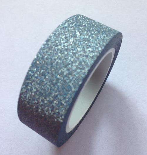 Light Blue Glitter Washi Tape