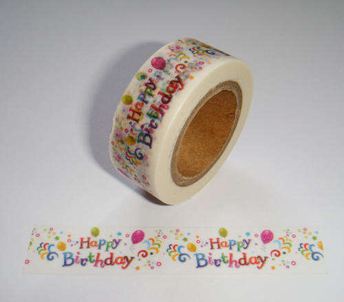 Happy Birthday Washi Tape