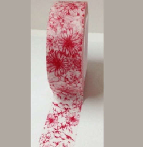 Red Flower Washi Tape