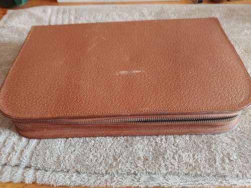 Vintage mens leather vanity
