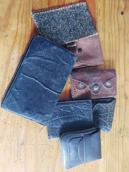 Vintage Leather walets and potches