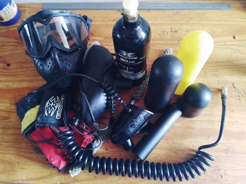 Paintball gear miscellaneous bundled