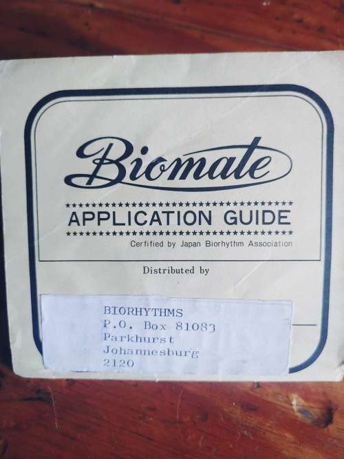 BIOMATE Vintage 1960`s Biorhythm Calculator With bag and instructions