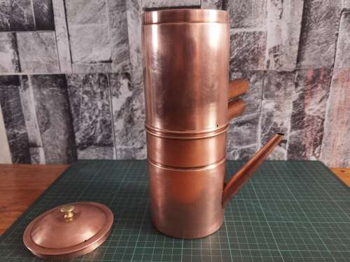 Vintage B&M Douro Copper 5-piece Niopolitan flip coffee pot/Espresso maker