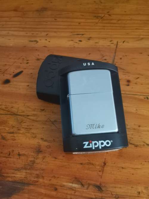 Zippo lighter 205 satin chrome