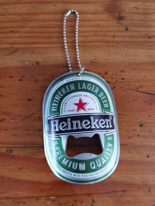 Heineken stainless beer opener