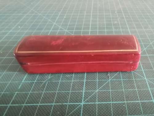 Vintage poker dice in leather case