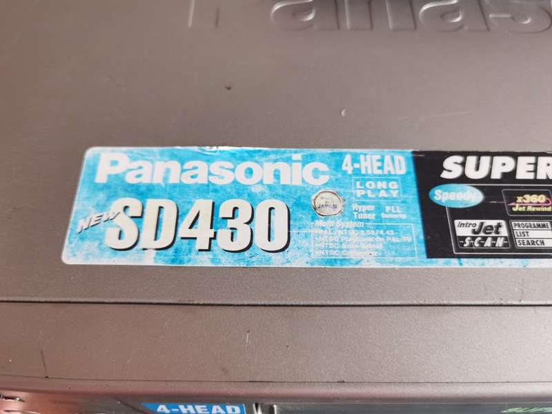 Panasonic SD430 VHS video player/recorder