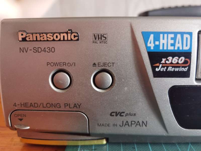Panasonic SD430 VHS video player/recorder