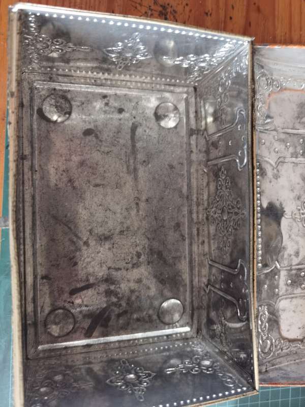 Vintage Tin treasure chest