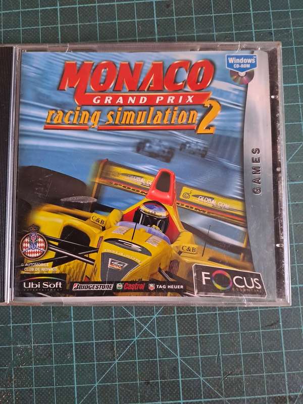Vintage PC game Monaco grand prix racing simulation 2